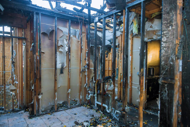 Professional Fire Damage Removal technician working in Hurst, TX